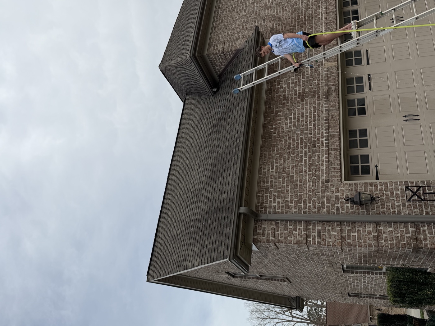 Roof before cleaning