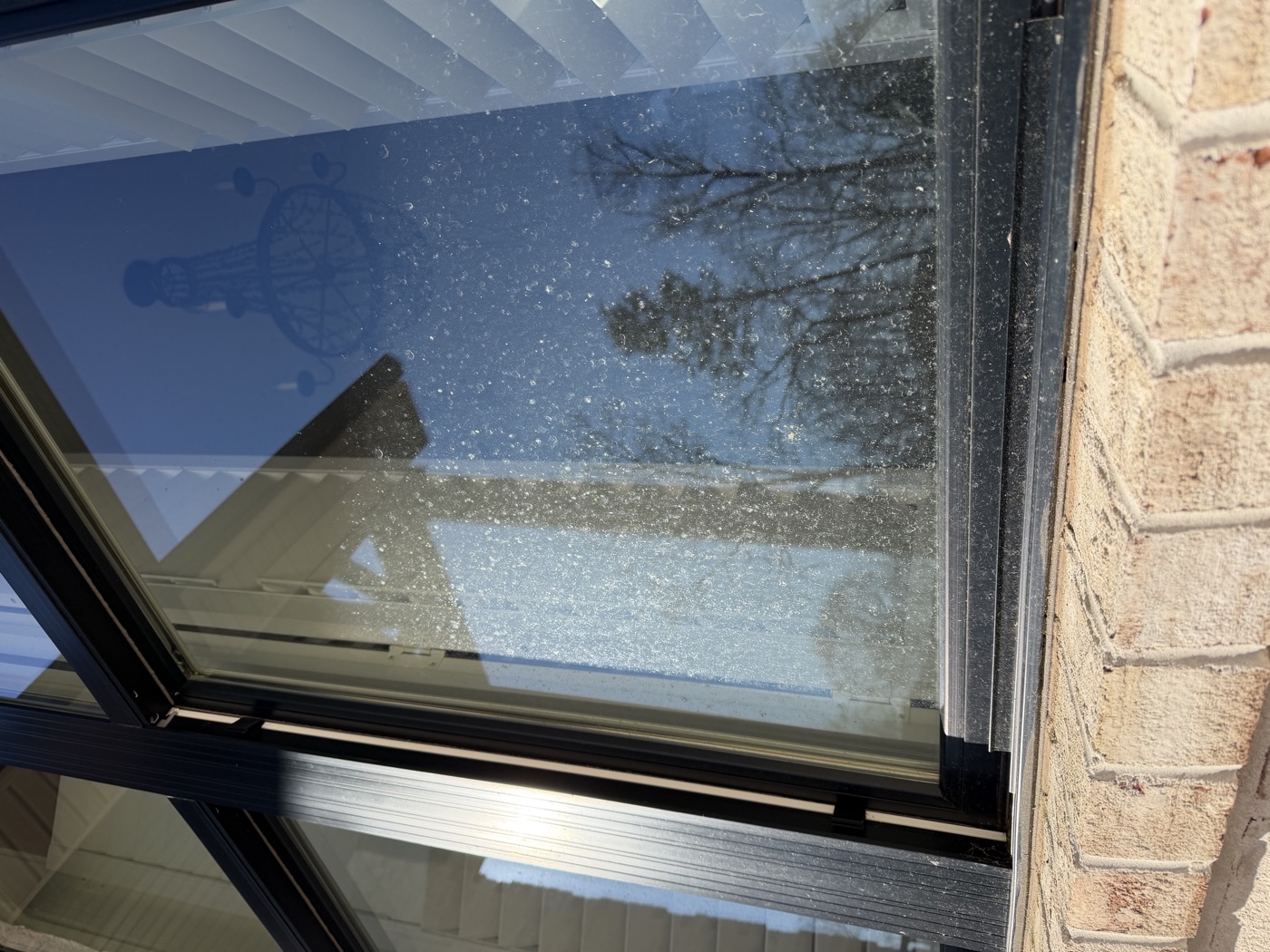Window before cleaning
